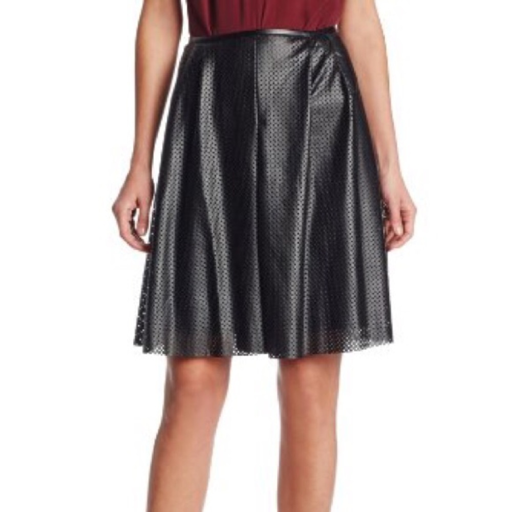 Calvin Klein | perforated polyurethane skirt | 8